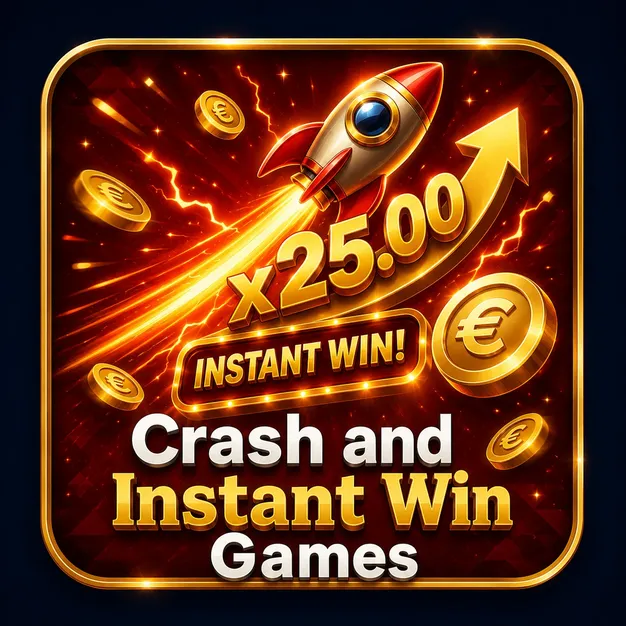 Rocket launch and multiplier icon for Rollino Casino Crash